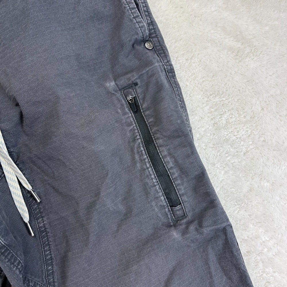 Vuori Ripstop Climber Pants Mens Size M Black Tapered Fit Drawstring "Read" - Picture 6 of 16